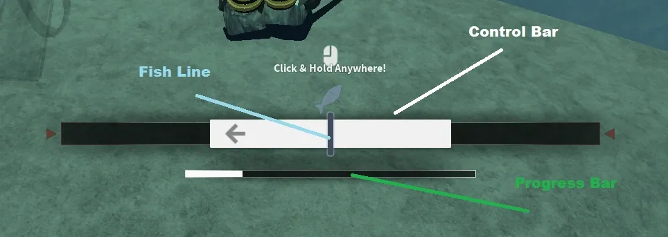 Fisch fishing minigame catch bar