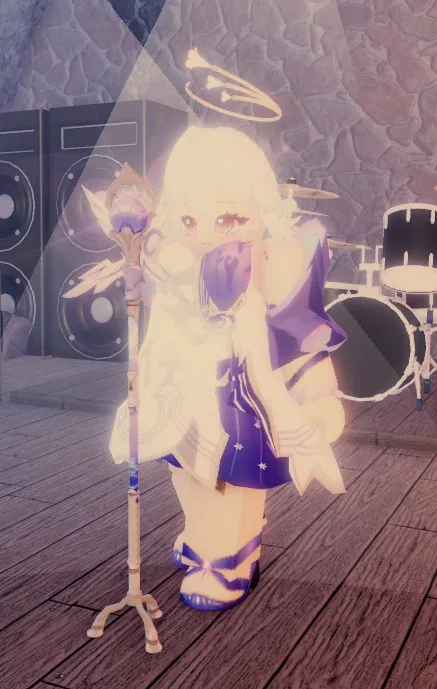 Mysterious Songstress NPC in Fisch